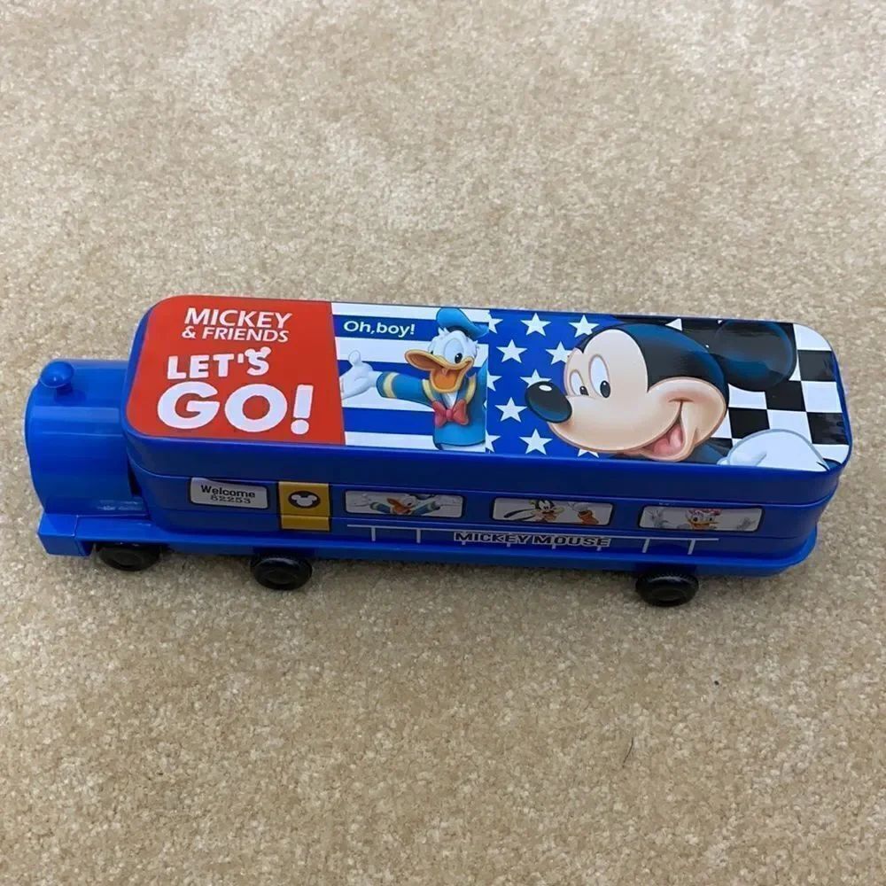 Mickey Mouse Pencil Box with Sharpener NWT